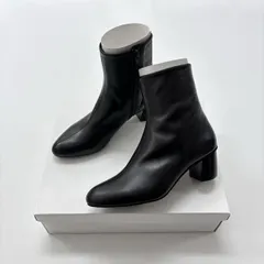 未使用 ATELIER BRUGGE アトリエブルージュ ショート ブーツ MADE IN JAPAN 日本製 BLACK ブラック サイズ 23cm 定価26,000円 801-0020