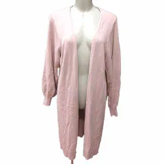マーキュリーデュオ MERCURYDUO ロングカーディガン ニット 前開き 長袖 F ピンク /YK