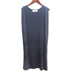 N.Natural Beauty Basic N.ナチュラルビューティーベーシック ワンピース ひざ丈 ノースリーブ M 紺 ネイビー /AU