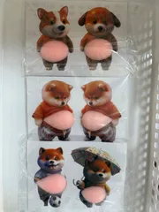 【3枚6匹セット】デブ犬 ぷにぷにシール 3Dお腹  マシュマロ触感 かわいい スクイーズ ステッカー ストレス解消 携帯電話 手帳 デコレーション用