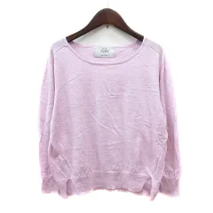 スピック＆スパン ノーブル Spick&Span Noble ニット カットソー 長袖 ピンク /MN