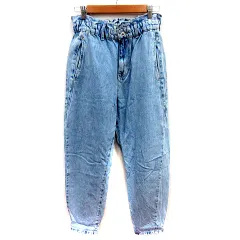 ザラ ZARA パンツ デニム ジーンズ ストレート ロング 38 インディゴ /RT