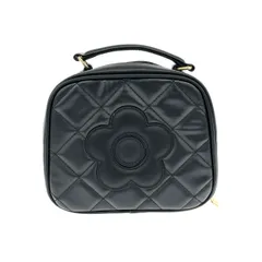 MARY QUANT マリークワント ショルダーバッグ スクエアキルトデイジーパッチ 2WAY      ブラック レディース / 240001183129