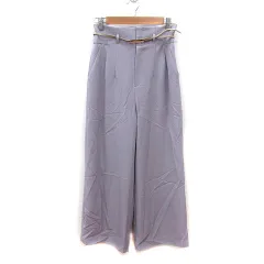 プロポーション ボディドレッシング PROPORTION BODY DRESSING ワイドパンツ ロング ウエストマーク M 紫 ラベンダー /MS