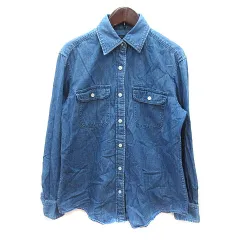 ユナイテッドアローズ UNITED ARROWS デニムシャツ 長袖 青 ブルー /MS