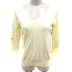 レディ Rady ニット カットソー Vネック 長袖 F パステルイエロー /RT