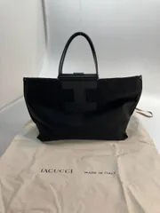 ★ IACUCCI イアクッチ ソルベット トートバッグ 保存袋あり イタリア製 ブラック 通年