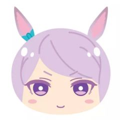 [중고] 봉제인형 마스코트·봉제인형 배지 메지로 맥퀸 [말 딸 프리티 더비 오만쥬니기니기 마스코트 4]