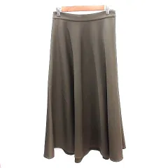 ボールジー BALLSEY トゥモローランド フレアスカート マキシ ロング 36 S カーキ緑 グリーン /AU