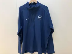 NIKE ナイキ フリースジャケット ハーフジップスウェット Cal BASEBALL カリフォルニア大学 XLサイズ ブルー 