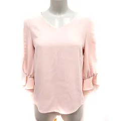 スナイデル SNIDEL シャツ ブラウス 七分袖 F ピンク /RT