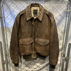 AVIREX アヴィレックス A-2 G-1 フライトジャケット レザージャケット ブラウン サイズXS 