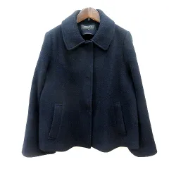 ケティ KETTY ステンカラーコート ウール 2 M 紺 ネイビー /MN