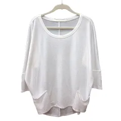 アーバンリサーチ URBAN RESEARCH カットソー クルーネック 七分袖 F 白 ホワイト /MN