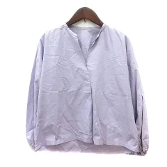 ボールジー BALLSEY トゥモローランド ブラウス スキッパーカラー 長袖 36 S 紫 パープル /MN