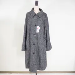 CO5302	未使用タグ付 UNIQLO ユニクロ ツイードシングルカラーコート ダークグレー サイズXL