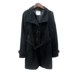 オゾック OZOC コート ロング シングル 総裏地 36 S 黒 ブラック /MN