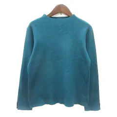 シンプリシテェ Simplicite ニット カットソー ハイネック 長袖 リブ 青 ブルー /MN