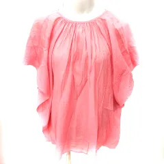 ストロベリーフィールズ STRAWBERRY-FIELDS イチエ ICHIE シャツ ブラウス 半袖 ピンク /RT