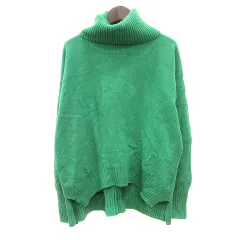 ビーティングハート BEATING HEART ニット セーター タートルネック 長袖 ウール 1 S 緑 グリーン /MN