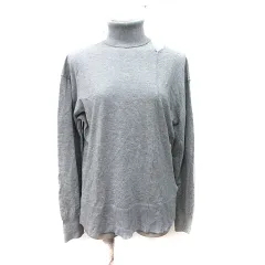 ミラオーウェン Mila Owen カットソー タートルネック カットアウト 長袖 0 XS グレー /YI