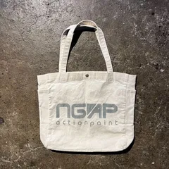 NGAP × A BATHING APE キャンバストートバッグ ロゴプリント エヌジーエーピー アベイシングエイプ