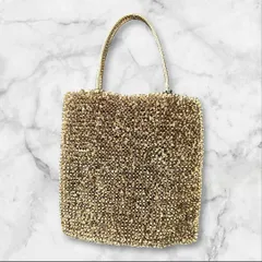 アンテプリマ ワイヤーバッグ ゴールド トート ハンドバッグ