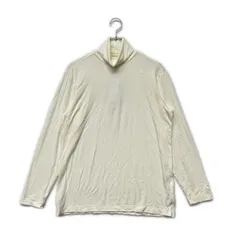 中古 メンズ キャロウェイ Callaway 長袖シャツ L アイボリー ハイネック 刺しゅうロゴ シンプル