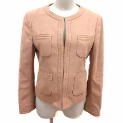 ボールジー BALLSEY トゥモローランド ノーカラージャケット 総裏地 40 L ベージュ /YK