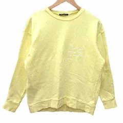 バンヤードストーム BARNYARDSTORM Tシャツ カットソー クルーネック ロゴ刺しゅう 長袖 1 M 黄色 イエロー /YK