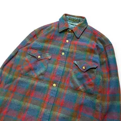 80s 90s Levis SUTTER CREEK ウールシャツ  オンブレシャツ ネルシャツ サイズS 短丈 長袖シャツ アメカジ スケーター  ストリートファッション 古着 vintage 70年代 80年代 90年代