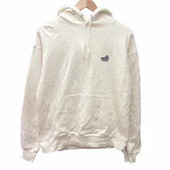 コンバース CONVERSE パーカー プルオーバー ロゴ刺しゅう 長袖 M アイボリー 白 ホワイト /YK