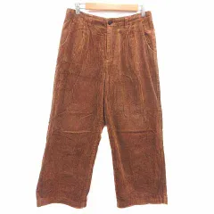 サマンサモスモス SM2 ワイドパンツ コーデュロイ M 茶 ブラウン /YK
