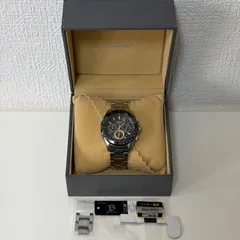（T785）美品 正常稼動 SEIKO セイコー 電波ソーラー BRIGHTZ ブライツ Chronograph クロノグラフ SAGA025 8B82-0AA0 人気 時計 メンズ ユニセックス