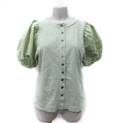 レイビームス Ray Beams カットソー 切替 半袖 黄緑 /YI