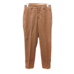ユナイテッドアローズ UNITED ARROWS テーパードパンツ スラックス 38 M 茶 ブラウン /MN