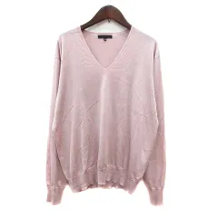 アイシービー iCB ニット カットソー Vネック 長袖 M ピンク /MN