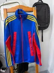 アディダス ナイロン ヴィンテージ トラックジャージ フルジップアップ ジャケット