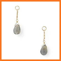 【新品】 [アガット] K10ラブラドライトピアスチャーム・1024311725525999