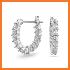 【新品】 [スワロフスキー] Vittore クリスタル フープピアス [並行輸入品] 1