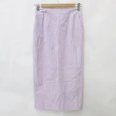 ユナイテッドアローズ UNITED ARROWS スカート タイトスカート ロング ベンツ コーデュロイ 紫 パープル 36