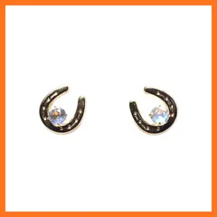 【新品】 K10 バースデーストーンシリーズ 馬蹄ピアス ブルームーンストーン 0