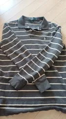 ポロラルフローレン ストライプ 長袖 ポロTシャツ