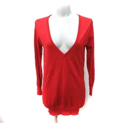 イエナ IENA ニット カットソー 長袖 ウール 赤 レッド /YI ●RY