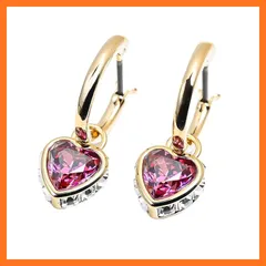 【新品】 [Swarovski] スワロフスキー ピアス Stilla ドロップピアス ハート レッド×クリア×ローズゴールド 5684760 ジュエリー [並行輸入品] 0