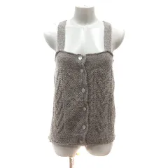 ジャーナルスタンダード JOURNAL STANDARD ニットキャミソール ウール アルパカ混 袖付き 茶 ブラウン /MS