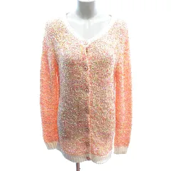 レディ Rady ニット カーディガン 長袖 F ピンク 黄色 イエロー /AU