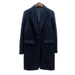 バンヤードストーム BARNYARDSTORM チェスターコート シングル 総裏地 ウール 1 M 紺 ネイビー /MN