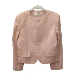 キース KEITH ノーカラージャケット ウール 総裏地 ベージュ /MS