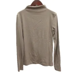 ザラ ZARA ニット カットソー ハイネック 長袖 S カーキ 緑 グリーン /AU